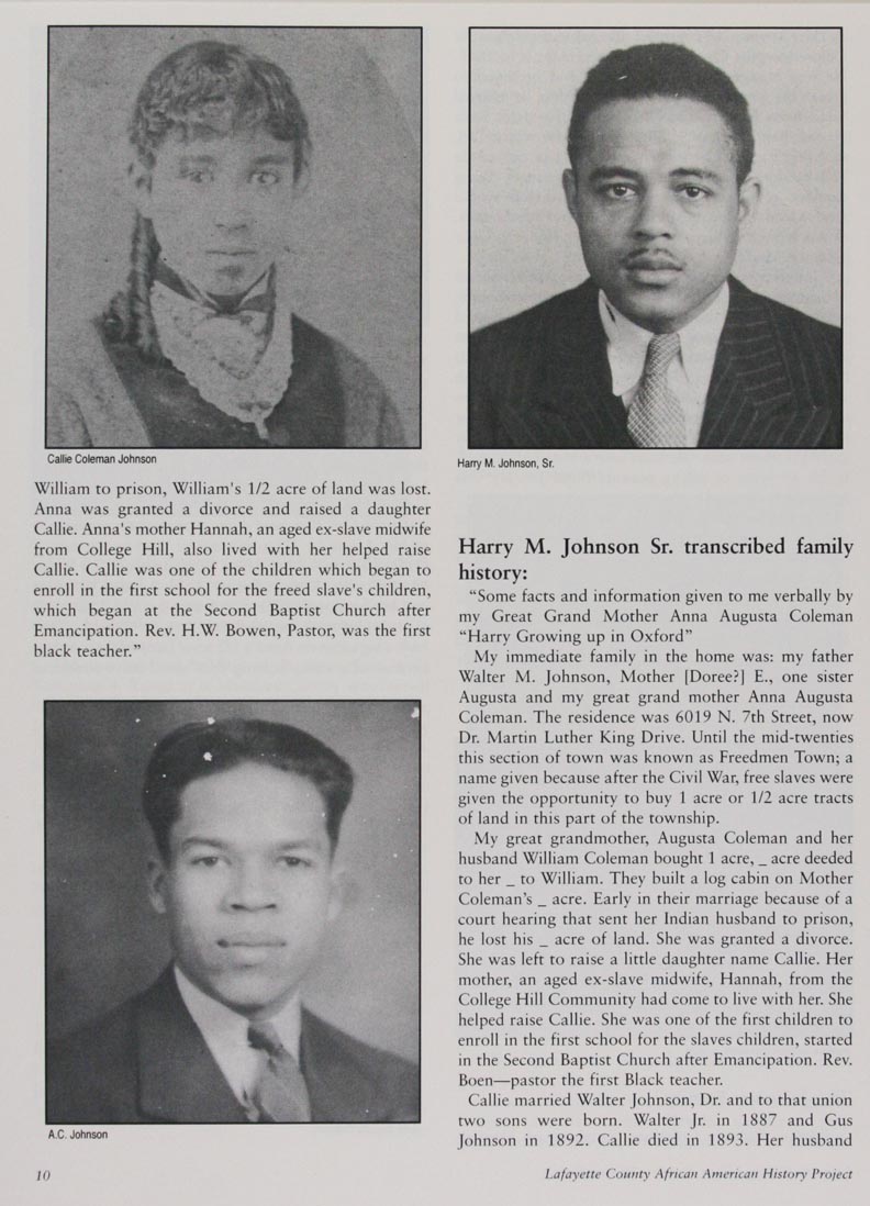 African American History Project page